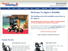 Tablet Screenshot of algarvemobility.com